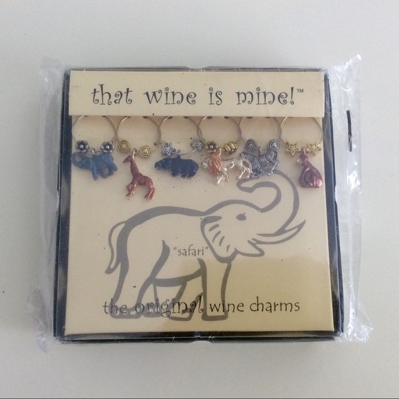 That Wine is Mine! - Wine Glass Charms “Safari” - Picture 1 of 3